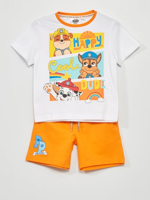 Conjunto t-shirt + calções 'Patrulha Pata' - Kiabi