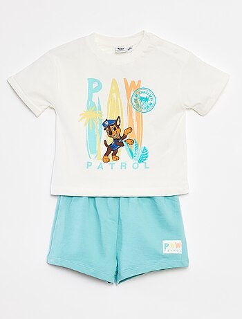 Conjunto t-shirt + calções 'Patrulha Pata'