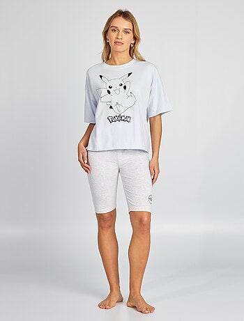 Conjunto t-shirt + calções 'Pikachu' 'Pokémon' - 2 peças