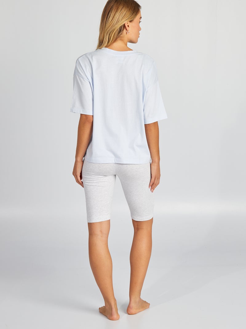 Conjunto t-shirt + calções 'Pikachu' 'Pokémon' - 2 peças AZUL - Kiabi