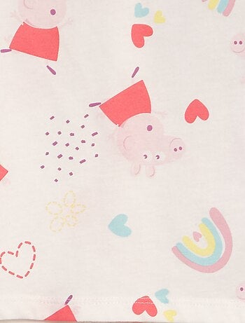 Conjunto t-shirt + calções 'Porquinha Peppa'