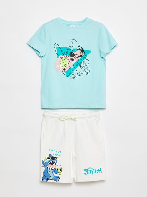 Conjunto t-shirt + calções 'Stitch' 'Disney' - Kiabi