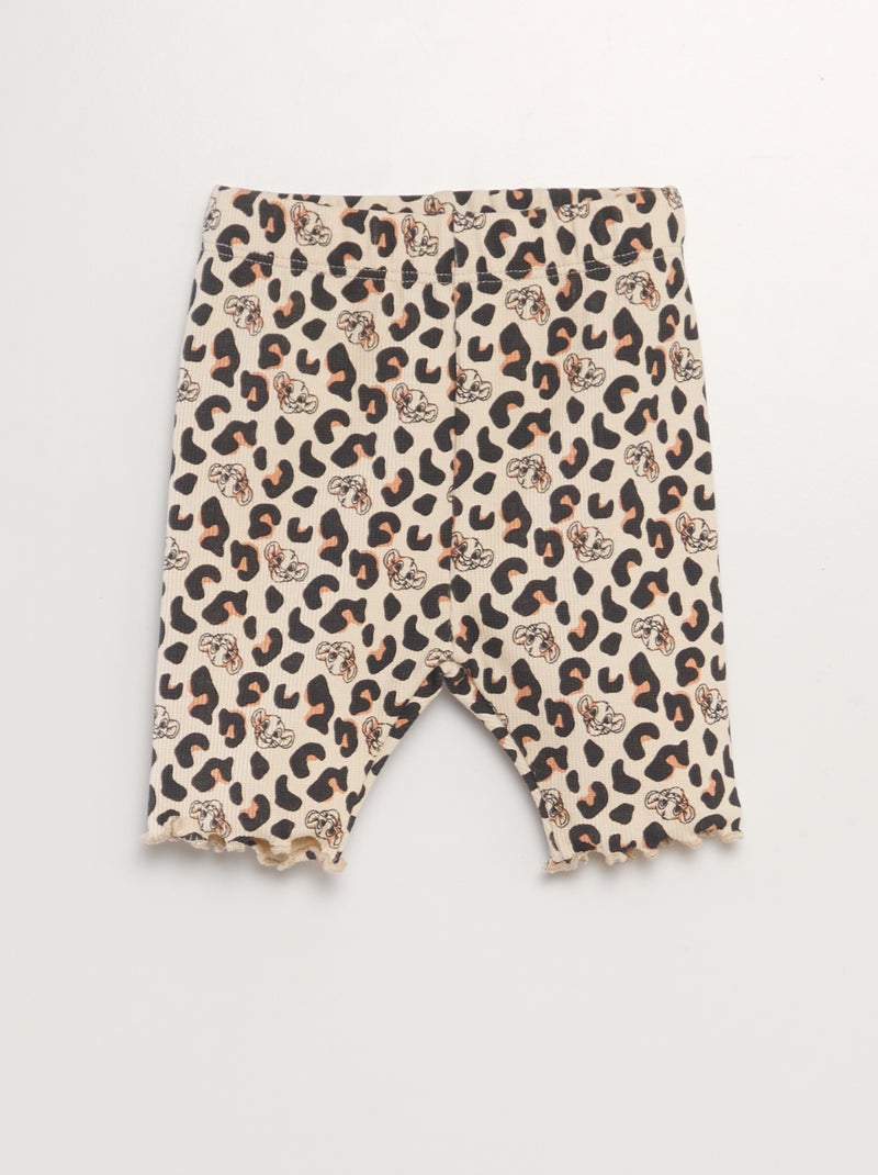 Conjunto t-shirt + calções tipo ciclista 'O Rei Leão' BRANCO - Kiabi