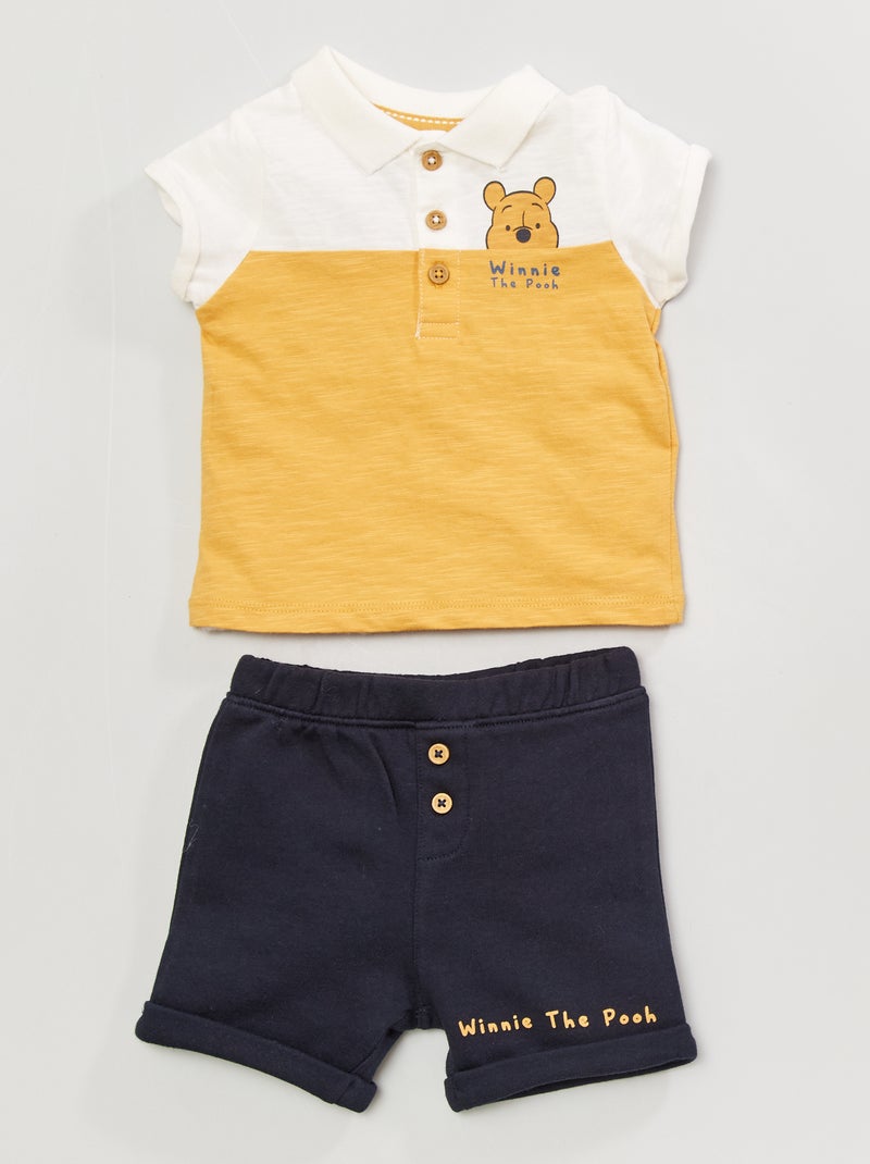 Conjunto t-shirt + calções 'Winnie the Pooh' BRANCO - Kiabi