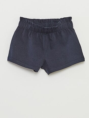 Conjunto t-shirt com folhos + calções - 2 peças
