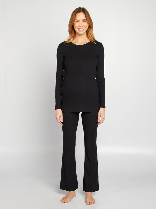 Conjunto t-shirt de amamentação + calças  - 2 peças - Kiabi