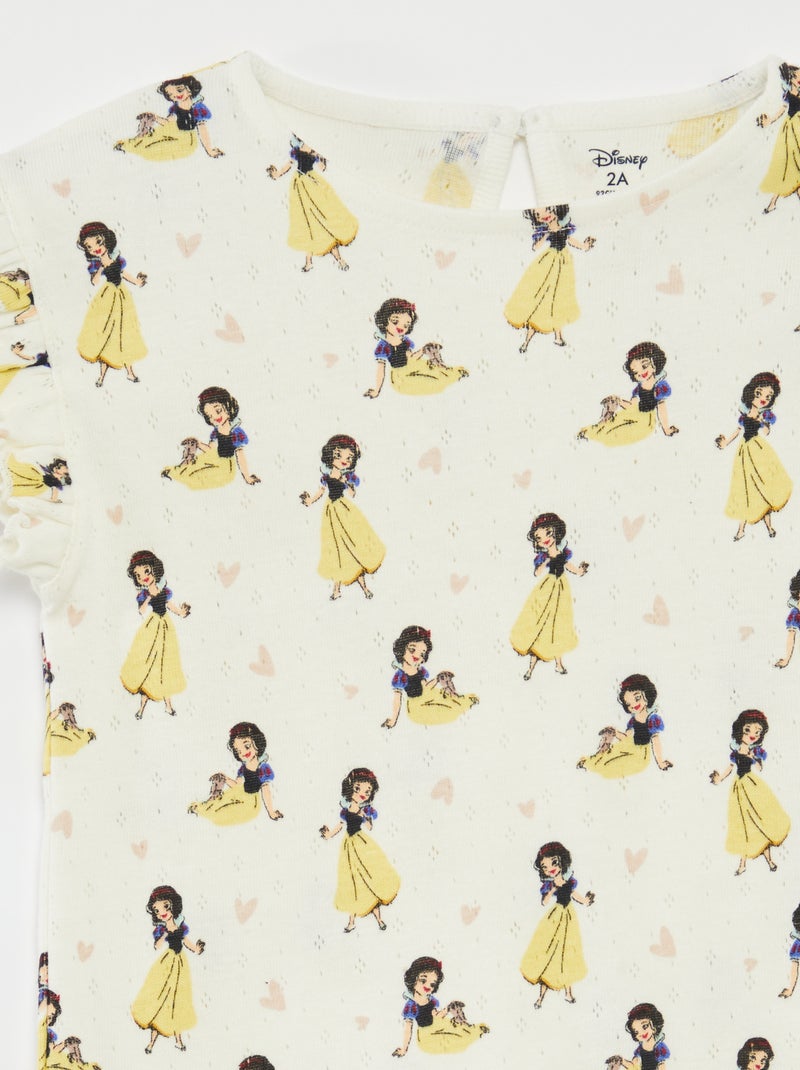 Conjunto t-shirt de malha pointelle + leggings 'Disney' - 2 peças BRANCO - Kiabi