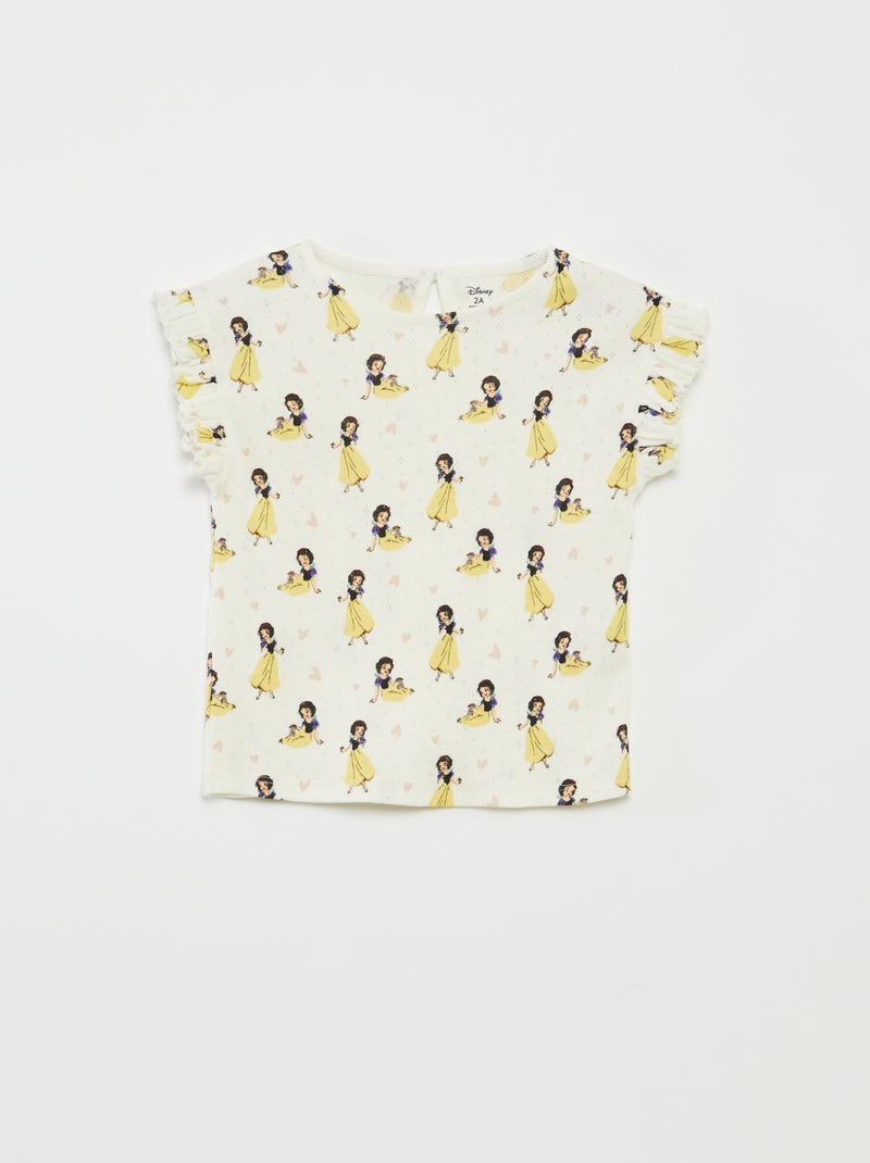 Conjunto t-shirt de malha pointelle + leggings 'Disney' - 2 peças BRANCO - Kiabi