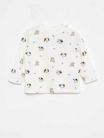 Conjunto t-shirt de manga comprida + calças - 2 peças
