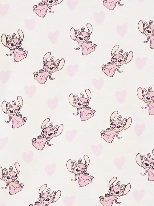 Conjunto t-shirt + jardineiras de ganga 'Stitch' - Kiabi