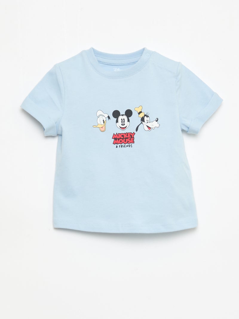 Conjunto t-shirt + jardineiras 'Disney' 'Mickey' - 2 peças Azul - Kiabi