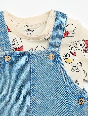 Conjunto t-shirt + jardineiras \'Mickey\' \'Disney\' - 2 peças