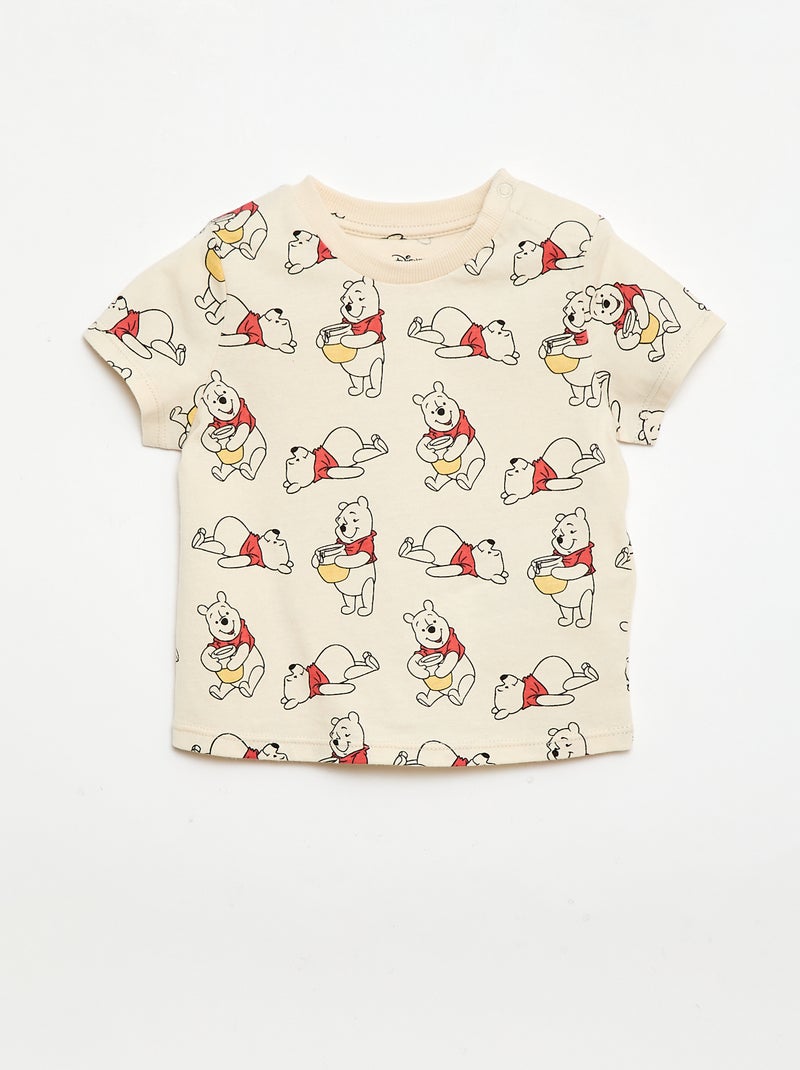 Conjunto t-shirt + jardineiras \'Mickey\' \'Disney\' - 2 peças Bege - Kiabi