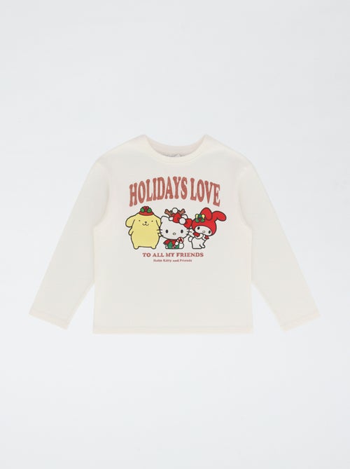 Conjunto t-shirt + legging flare \'Hello Kitty\' - 2 peças - Kiabi