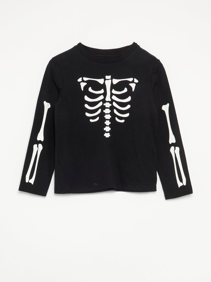 Conjunto t-shirt + legging 'Halloween' - 2 peças Preto - Kiabi