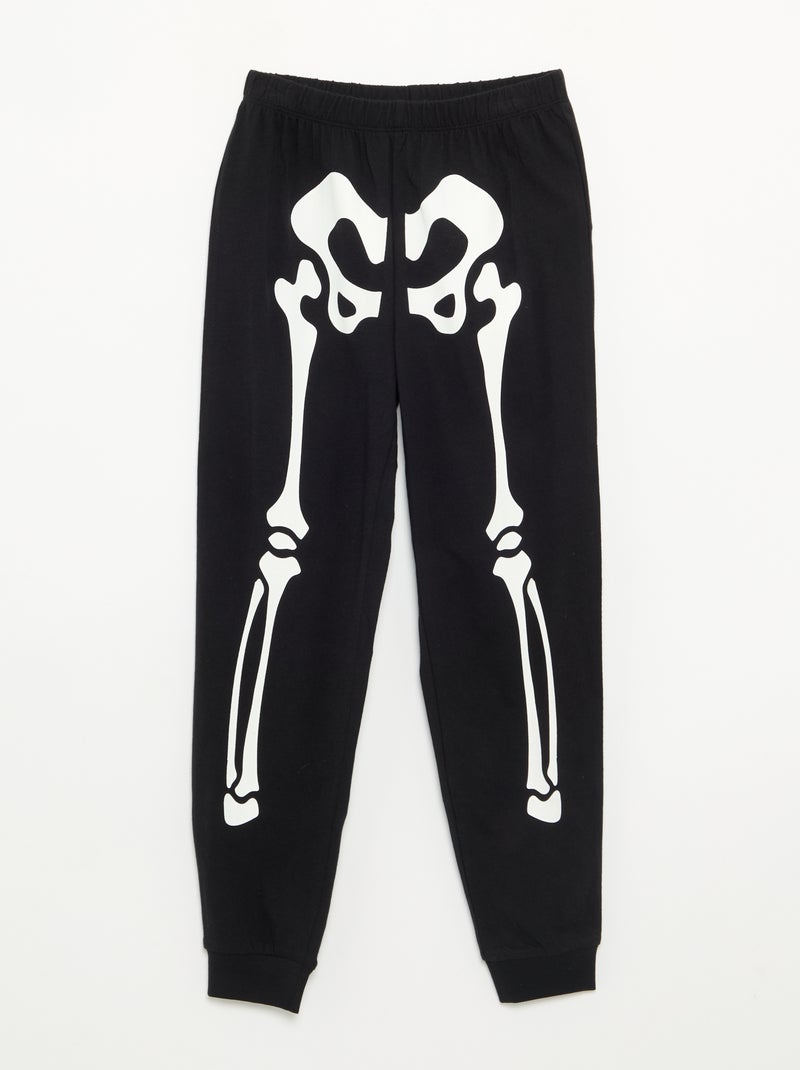 Conjunto t-shirt + legging 'Halloween' - 2 peças Preto - Kiabi