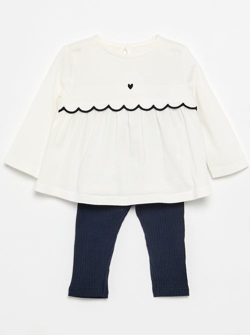 Conjunto T-shirt + legging - Kiabi