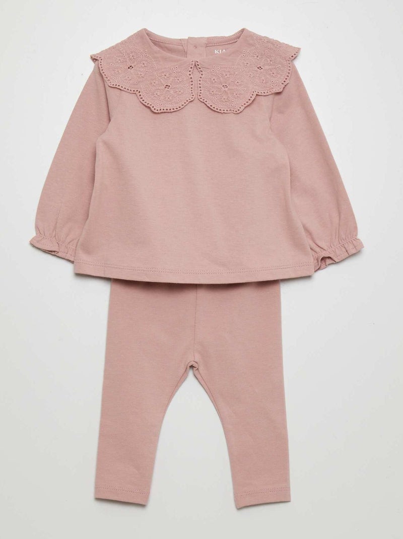 Conjunto t-shirt + leggings - 2 peças VIOLETA - Kiabi