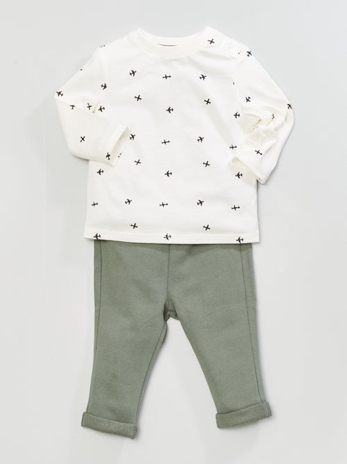 Conjunto t-shirt + leggings - Kiabi