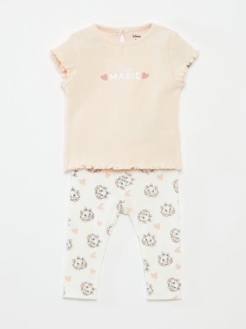 Conjunto t-shirt + leggings caneladas 'Marie' - 2 pessoas - Kiabi
