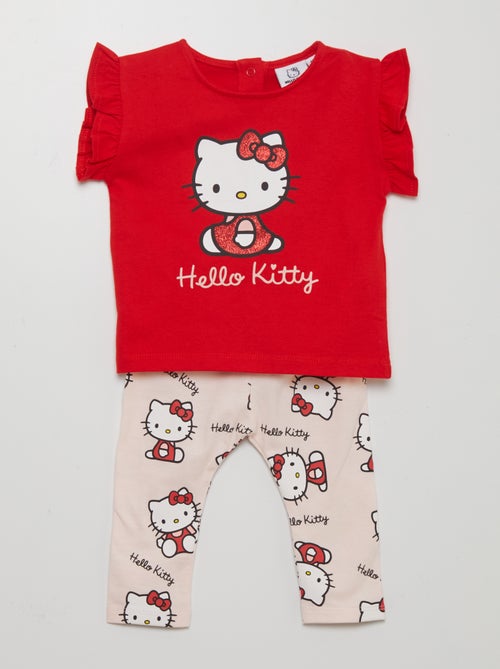 Conjunto t-shirt + leggings 'Hello Kitty' - Kiabi