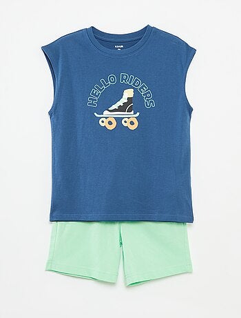 Conjunto top + calções - 2 peças