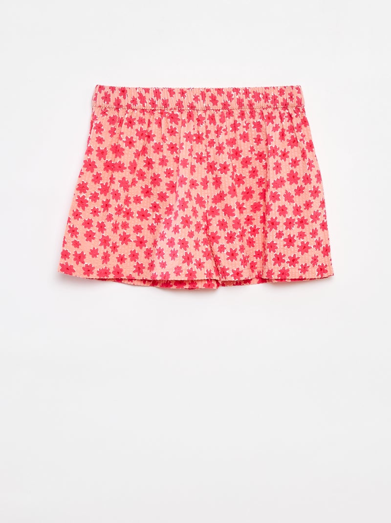 Conjunto top + calções - 2 peças Rosa - Kiabi