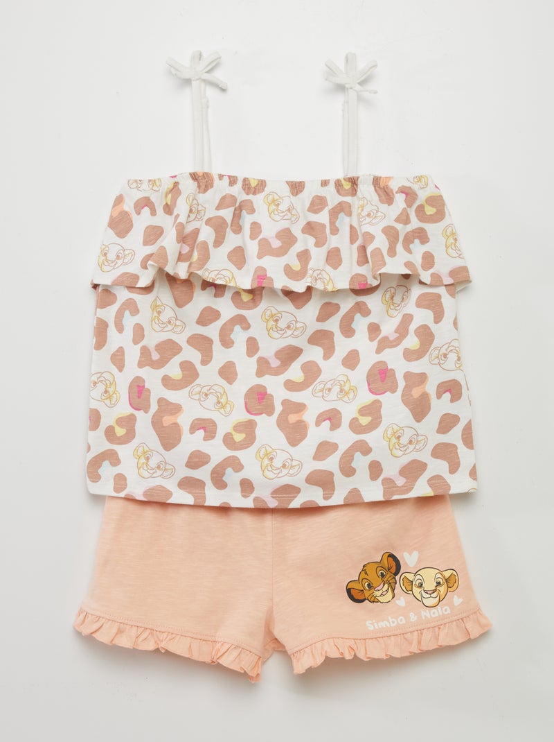 Conjunto top + calções 'Disney' BRANCO - Kiabi