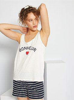 Conjunto top + calções estampados - Kiabi