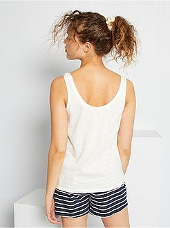 Conjunto top + calções estampados - Kiabi