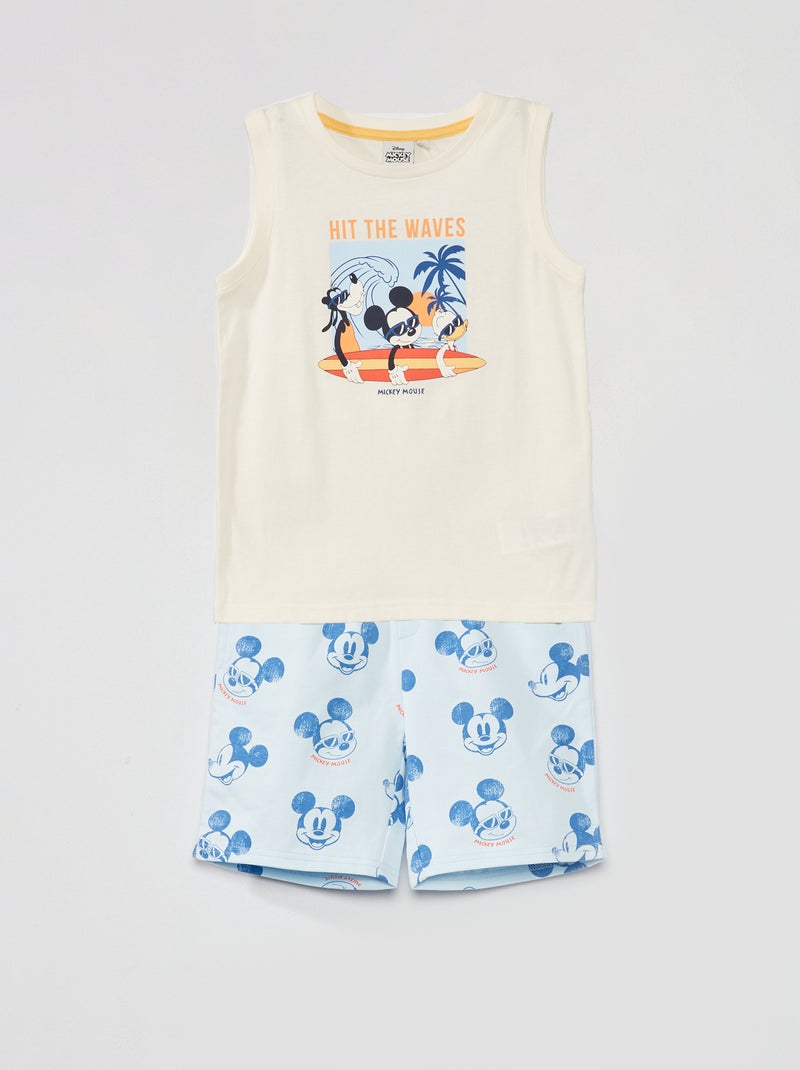 Conjunto top + calções 'Mickey' - 2 peças BEGE - Kiabi