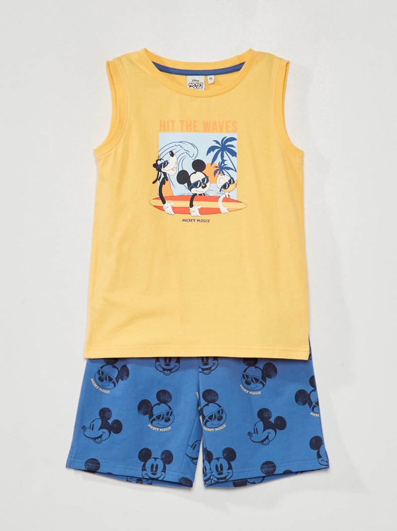Conjunto top + calções 'Mickey' - 2 peças LARANJA - Kiabi