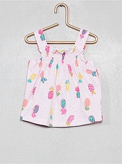 Conjunto top de alças + calção - Kiabi