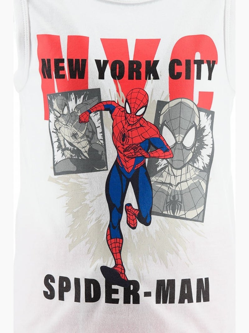 Conjunto top de alças + calções spiderman menino | licença oficial Branco - Kiabi