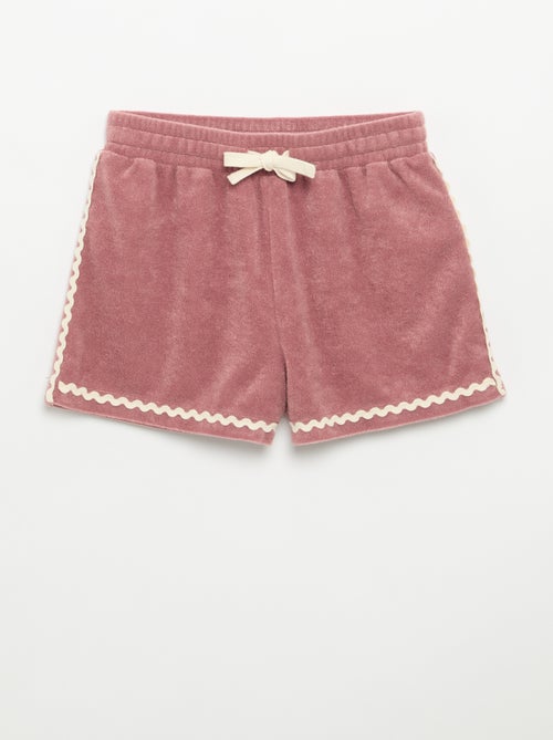 Conjunto top sem mangas + calções de felpo - 2 peças - Kiabi