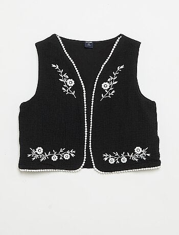 Conjunto top sem mangas + Colete