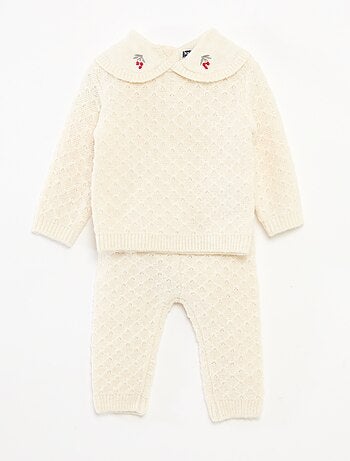 Conjunto tricot camisola + leggings