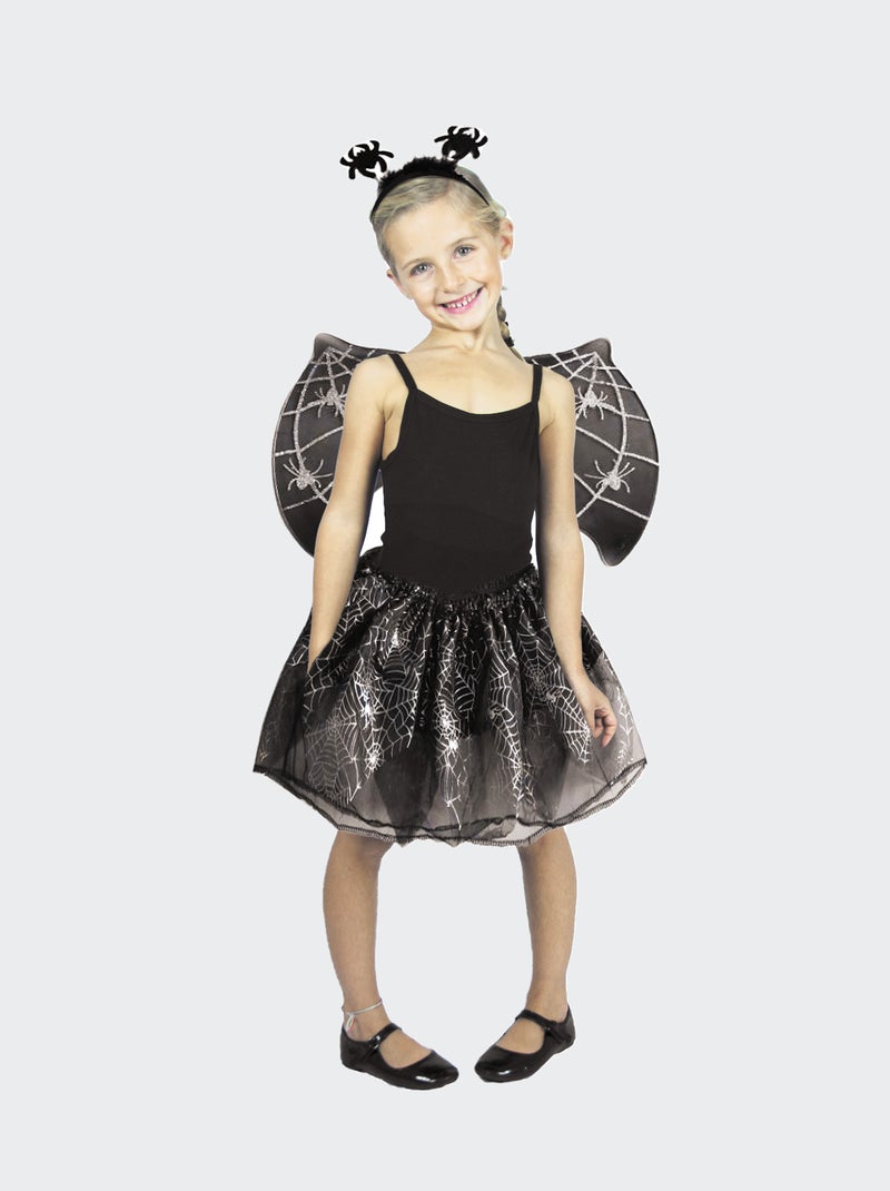 Conjunto tutu + asas + bandolete aranha Preto - Kiabi