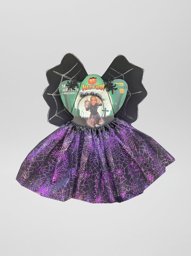 Conjunto tutu + bandolete + varinha - 3 peças VIOLETA - Kiabi