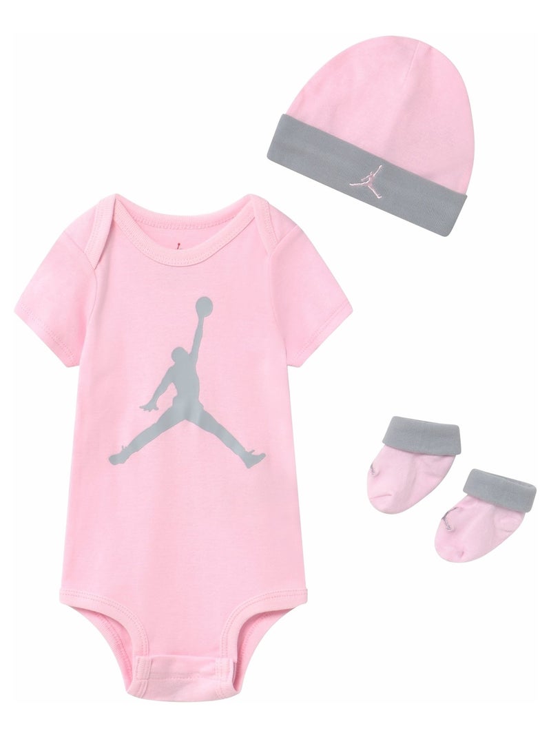 Conjunto unissexo com body jumpman e botinhas - jordan Rosa - Kiabi