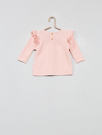 Conjunto vestido + collants em algodão biológico - Kiabi