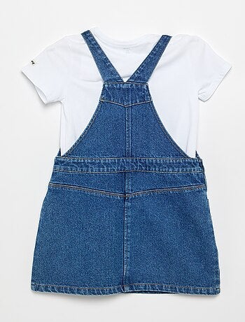 Conjunto vestido de calças de ganga e t-shirt 'Minnie'