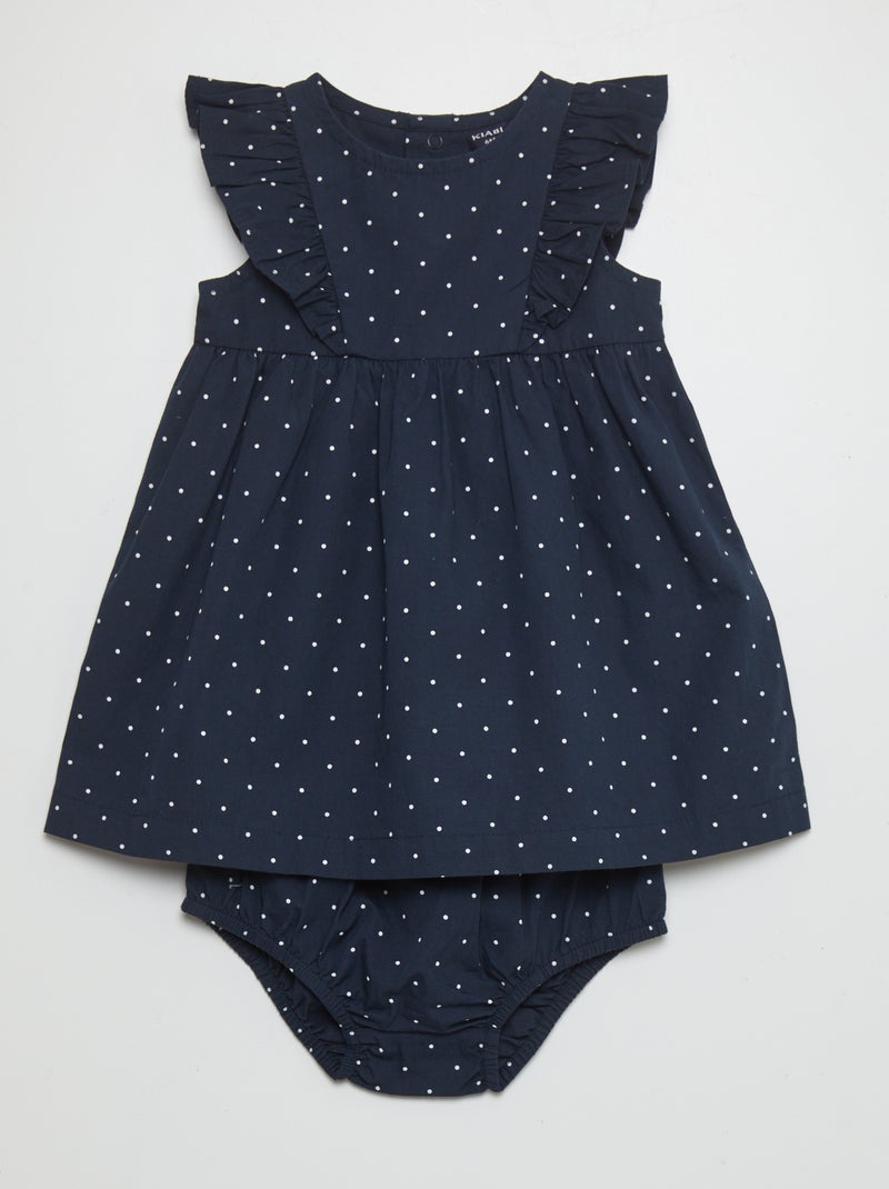 Conjunto vestido e calções AZUL - Kiabi