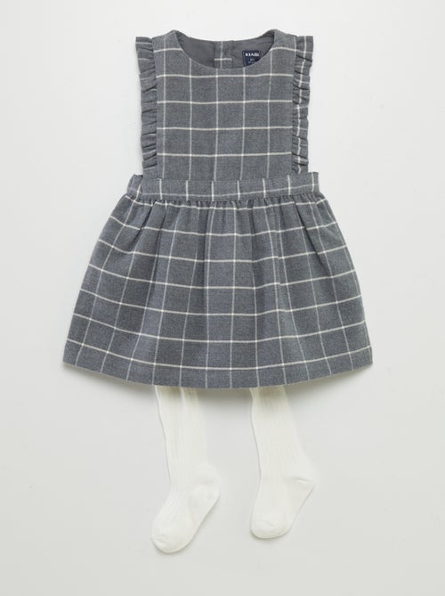 Conjunto vestido e collants - 2 peças - Kiabi