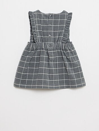 Conjunto vestido em flanela + collants - 2 peças