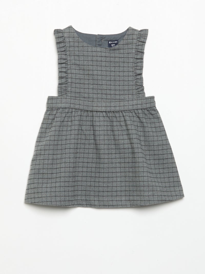 Conjunto vestido sem mangas + collants Cinza - Kiabi