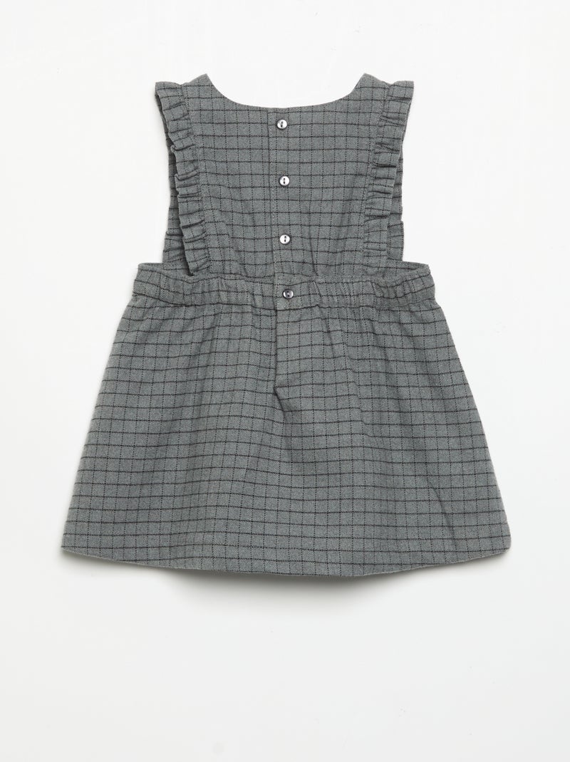 Conjunto vestido sem mangas + collants Cinza - Kiabi