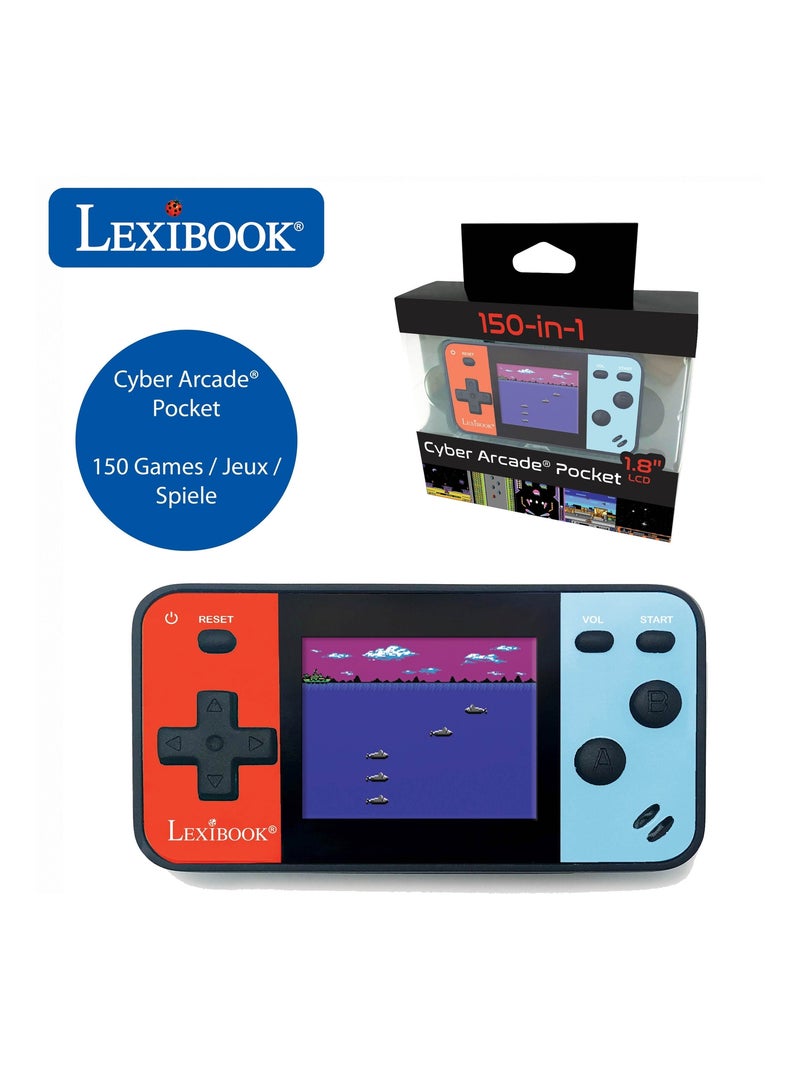 Consola de jogos portátil cyber arcade® pocket ecrã lcd a cores 1,8'' 150 jogos Multicolorido - Kiabi