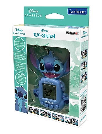 Consola disney stitch my beste® com ecrã lcd que inclui 3 jogos do universo disney stitch