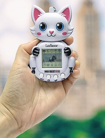 Consola my beste® gigapets® 2 cats com ecrã lcd e fecho para portachaves